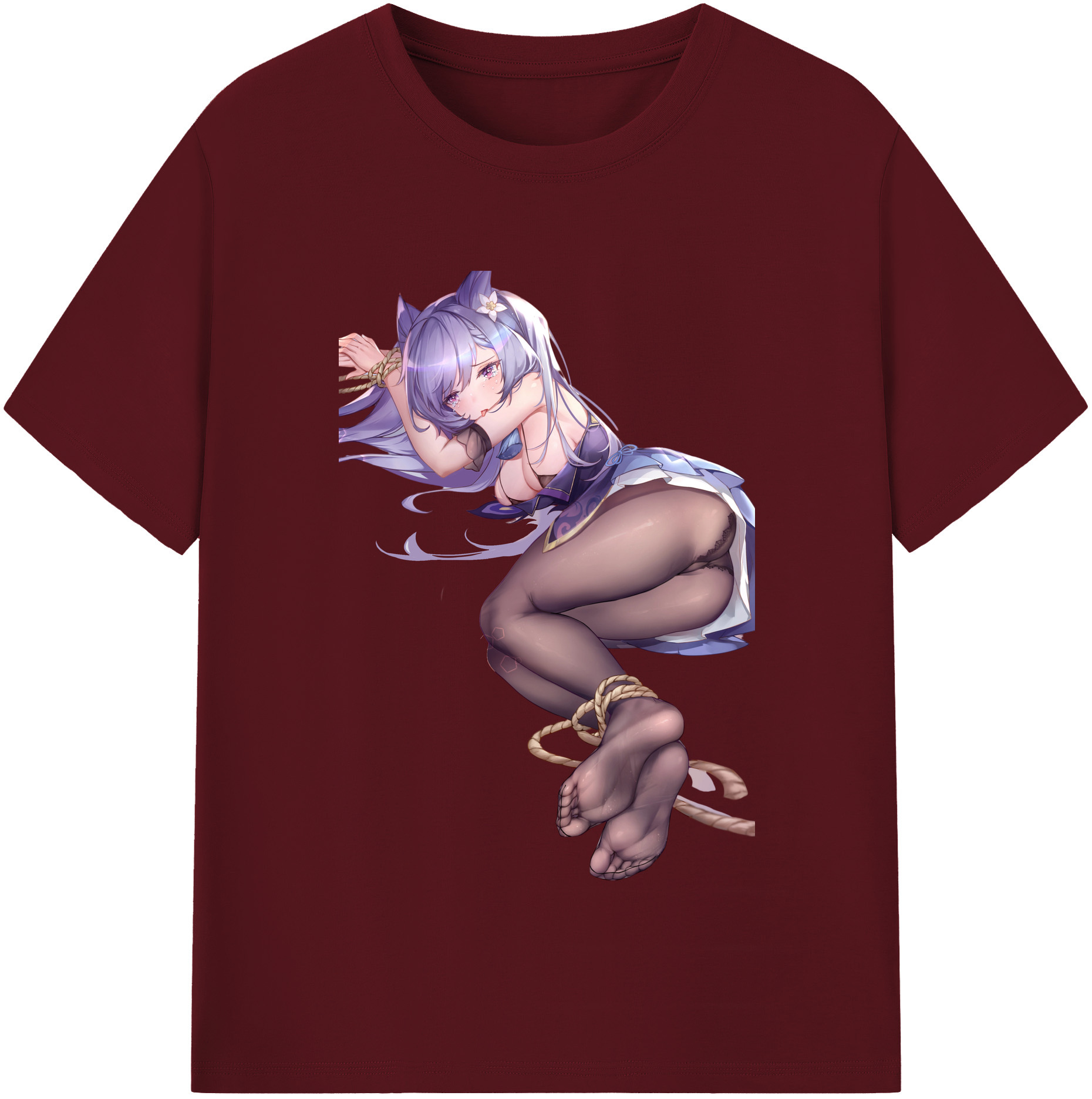 げんし神 刻晴 こくせい genshin Kokusei 綿100％半袖Tシャツ（フロントプリント）